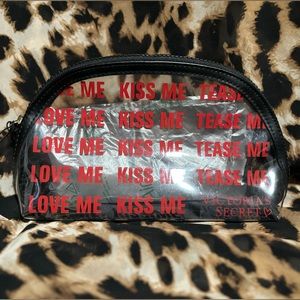 Victoria’s Secret Love Me Kiss Me Tease Me Travel Makeup Bag - NWT
